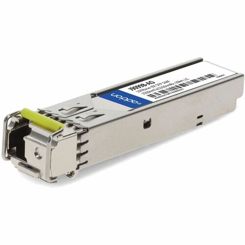 AddOn HP J9099B Compatible TAA Compliant 100Base-BX SFP Transceiver (SMF, 1550nmTx/1310nmRx, 10km, LC) - 100% compatible and guaranteed to work