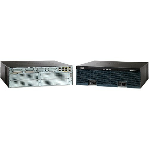 Cisco 3925E Integrated Services Router - 4 Ports - PoE Ports - Management Port - 11 - 1 GB - 3U - Rack-mountable