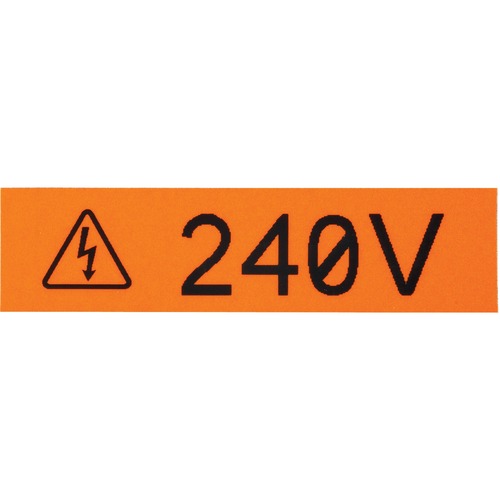 Panduit Label Tape - 1/2" Width - Rectangle - Yellow - Vinyl - 1