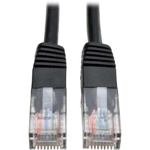 Tripp Lite 6ft Black Cat5e or Cat5 Molded 350Mhz RJ45 UTP Patch Cable 6' - Category 5e - 6ft - 1 x RJ-45 Male Network - 1 x RJ-45 Male Network - Black
