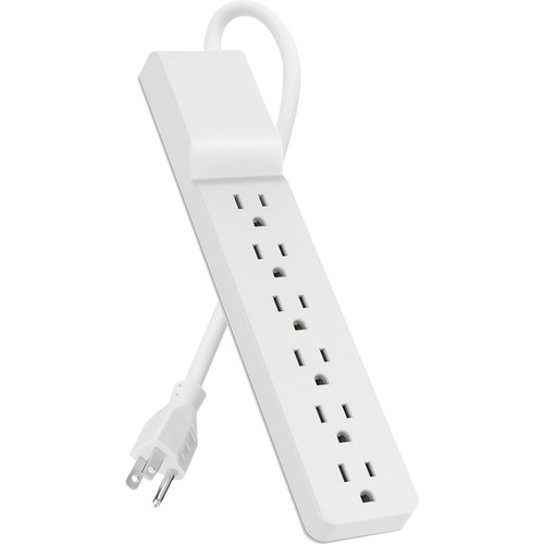 Belkin 6 Outlet Home/Office Surge Protector - Rotating Plug - 10 foot cord - White - 720 Joule - 6 - 1875 VA - 700 J - 120 V AC Input - 120 V AC Output