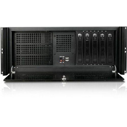 iStarUSA D Value D-416-B5SA Rackmount Enclosure - Rack-mountable - Black - Metal, Aluminum - 4U - 5 x Bay - 3 x Fan(s) Installed - ATX Motherboard Supported - 5 x External 3.5" Bay - 7x Slot(s) - 2 x USB(s)