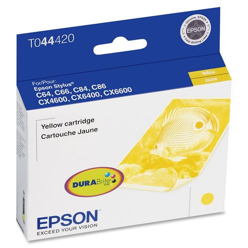 Epson Original Ink Cartridge - Inkjet - 450 Pages - Yellow - 1 Each - Ink Cartridges & Printheads - EPST044420S