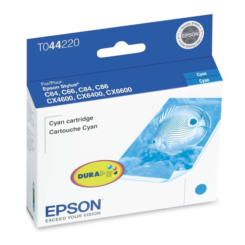 Epson Original Ink Cartridge - Inkjet - 450 Pages - Cyan - 1 Each - Ink Cartridges & Printheads - EPST044220S