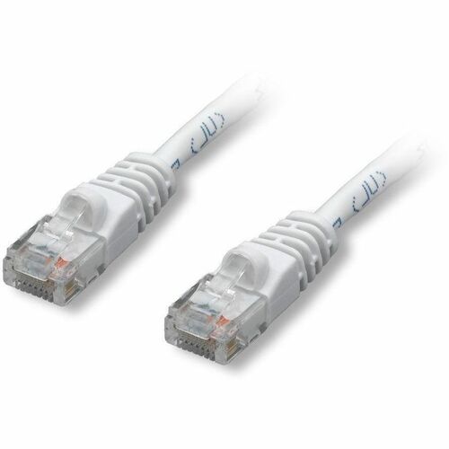 Comprehensive Cat5e 350 Mhz Snagless Patch Cable 10ft White - 10 ft Category 5e Network Cable for Network Device - First End: 1 x RJ-45 Network - Male - Second End: 1 x RJ-45 Network - Male - 1 Gbit/s - Patch Cable - Gold Plated Contact - 24 AWG - White