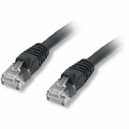 Comprehensive Cat5e 350 Mhz Snagless Patch Cable 14ft Black - 14 ft Category 5e Network Cable for Network Device - First End: 1 x RJ-45 Network - Male - Second End: 1 x RJ-45 Network - Male - 1 Gbit/s - Patch Cable - Gold Plated Contact - 24 AWG - Black
