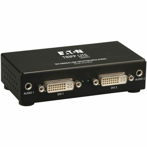 Tripp Lite 2-Port DVI Single Link Video / Audio Splitter / Booster DVIF/2xF - 1920 x 1200 - WUXGA - 1 x 22 x DVI Out - TAA Compliant
