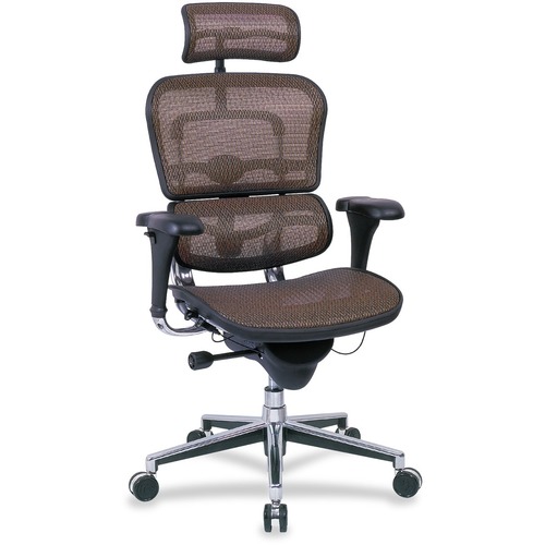 Eurotech Ergohuman ME7ERG Multifunction Executive Chair - Orange Seat Color - Fabric Seat Material - 5-star Base - 1 Each