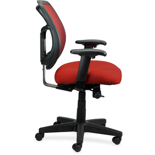 Eurotech Apollo MT9400 Mesh Back Task Chair - Red Seat Color - Fabric Seat Material - 5-star Base - 1 Each