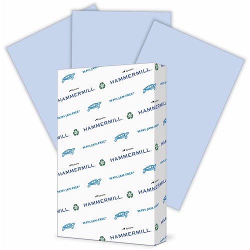 Hammermill Colors Recycled Copy Paper - Legal - 8 1/2" x 14" - 20 lb Basis Weight - 500 / Ream - SFI, FSC - Acid-free, Jam-free, Archival-safe