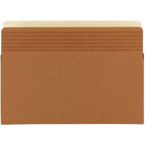 Smead Easy Grip Straight Tab Cut Legal Recycled File Pocket - 8 1/2" x 14" - 1 3/4" Expansion - Redrope - Redrope - 30% Recycled - 25 / Box