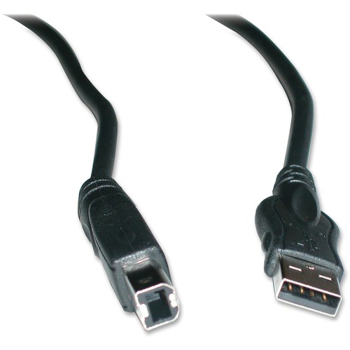 Exponent Microport 57546 USB Cable Adapter - 10 ft USB Data Transfer Cable - First End: 1 x USB 2.0 Type A - Male - Second End: 1 x USB 2.0 Type B - Male - Black - 1 Each = EXM57546
