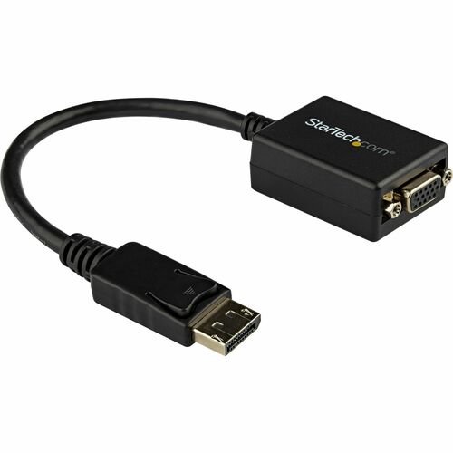 StarTech.com DisplayPort to VGA Video Adapter Converter - Connect a VGA monitor to a DisplayPort-equipped PC - Works with DisplayPort computers and graphics cards such as Elitebook Revolve 810 G3 and Folio 1040 G2 - Works with VGA monitors projectors & te