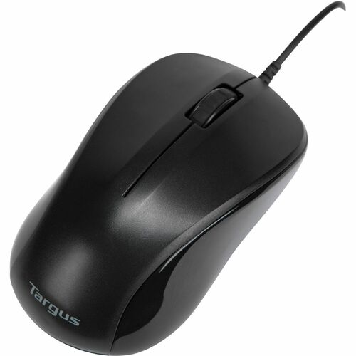 Targus USB Optical Laptop Mouse - Optical - Cable - Black - USB - 1000 dpi - Scroll Wheel - 3 Button(s) - Symmetrical