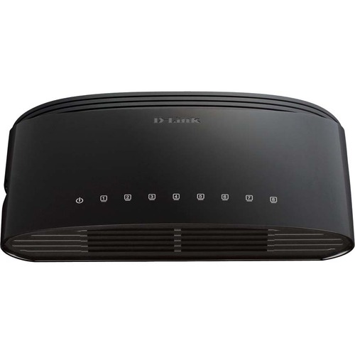 D-Link DES-1008E Fast Ethernet Switch - 8 Ports - Fast Ethernet - 10/100Base-TX - 2 Layer Supported - AC Adapter - Wall Mountable, Desktop - Lifetime Limited Warranty