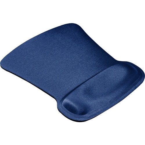 Allsop Ergoprene Gel Mouse Pad with Wrist Rest - Blue - (30193) - 1" Height x 8" Width x 11" Depth - Blue - Gel, Natural Rubber, Ergoprene - Anti-skid