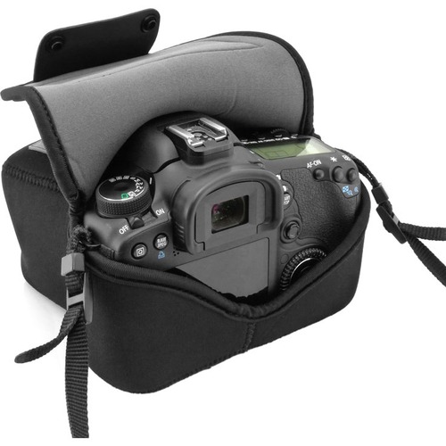 USA Gear FlexArmor W7 GEAR-FLEXSLEEVE_CE01 Carrying Case (Sleeve) Camera - Black - Scratch Resistant, Dust Resistant, Impact Resistant, Bump Resistant - DuraNeoprene Body - 5.8" Height x 6" Width x 3" Depth - 1 Pack
