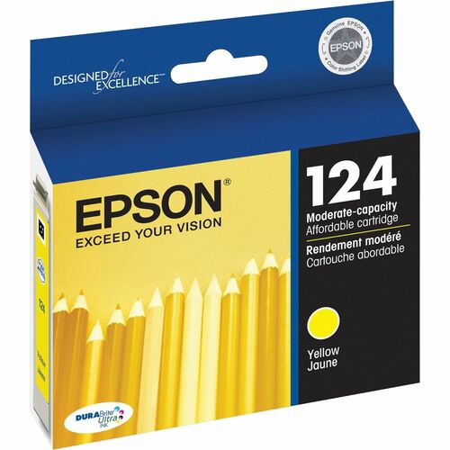 Epson DURABrite T124420 Original Ink Cartridge - Inkjet - 170 Pages - Yellow - 1 Each - Ink Cartridges & Printheads - EPST124420S