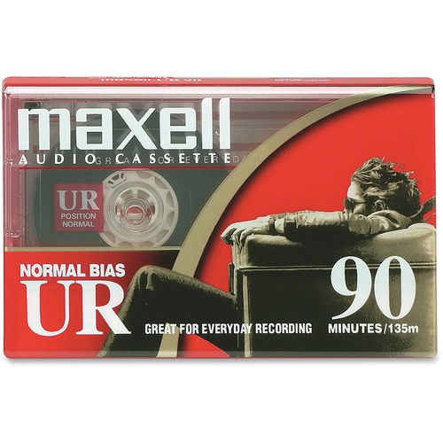 Maxell UR Type I Audio Cassette - 1 x 90 Minute - Normal Bias - Audio Tapes - MAX108510