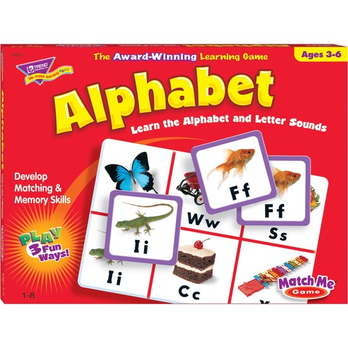 Trend Match Me Alphabet Learning Game - Learning - Educational - 1 to 8 Players - 1 Each