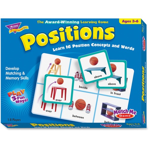 Trend Positions Match Me Games - Educational - 1 to 8 Players - 1 Each
