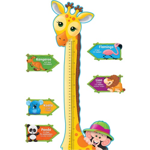 Giraffe Growth Chart Bulletin Board Set - Bulletin Board Sets - TEPT8176