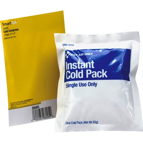 First Aid Only Instant Cold Pack - 6" Height x 4" Width x 5" Depth Length - 1 Each