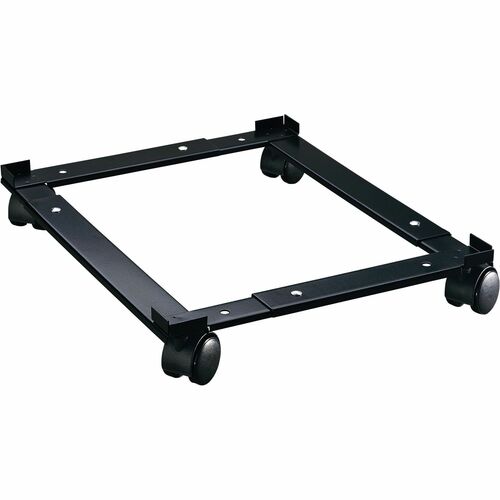 Lorell Commercial File Caddy - 181.44 kg Capacity - 4 Casters - Steel - x 16.6" Width x 4" Depth x 11.4" Height - Black - 1 Each - Hand Trucks & Dollies - LLR17573