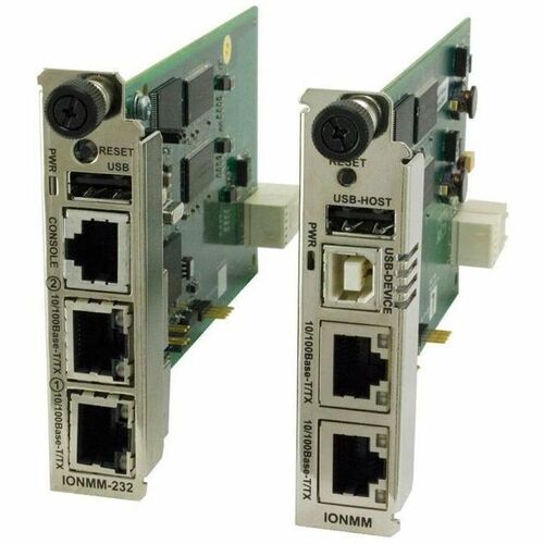 Transition Networks IONMM Management Module - 2 x RJ-45 10/100Base-TX Management, 1 x USB100