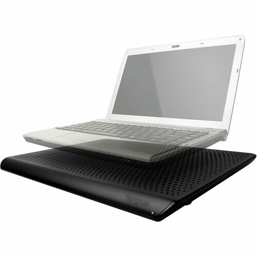 Targus Chill Mat PA248U5 Cooling Stand - TAA Compliant - Upto 16" Screen Size Notebook Support - 2 Fan(s) - Plastic - Black - TAA Compliant