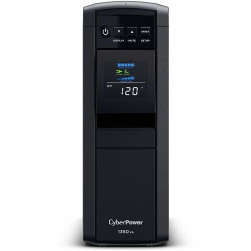 CyberPower CP1350PFCLCD PFC Sinewave UPS Systems - 1350VA/880W, 120 VAC, NEMA 5-15P, Mini-Tower, Sine Wave, 12 Outlets, LCD, PowerPanel® Personal, $425000 CEG, 3YR Warranty