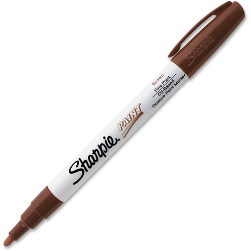 Sharpie Oil-Based Paint Marker - Fine Point - Fine Marker Point - Brown Oil Based Ink - 1 Each