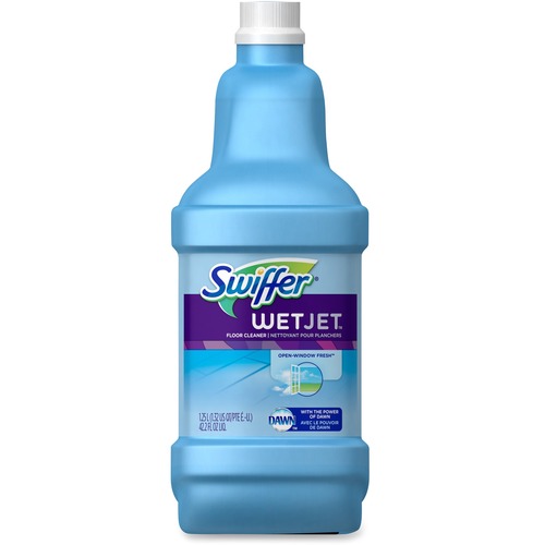 Swiffer WetJet Cleaning Solution - Liquid - 42.3 fl oz (1.3 quart) - Fresh Scent - 1 Each - Green