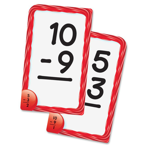 Trend Subtraction Pocket Flash Cards - Educational - 56 / Box