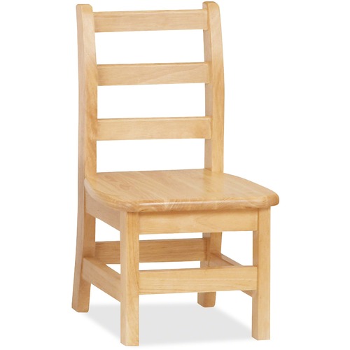 Jonti-Craft KYDZ Ladderback Chair - Maple Solid Hardwood Seat - Maple Solid Hardwood Back - Four-legged Base - Plastic - 1 Each