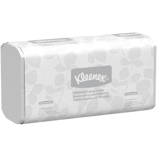 Kleenex Premiere Folded Towels - 8.10" x 12.40" - White - Paper - 120 Per Pack - 25 / Carton