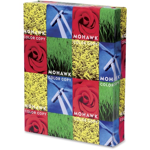Mohawk Copy Paper - Bright White - 98 Brightness - 95% Opacity - Letter - 8 1/2" x 11" - 28 lb Basis Weight - Super Smooth - 500 / Ream - Acid-free, Chlorine-free, Archival-safe - Bright White