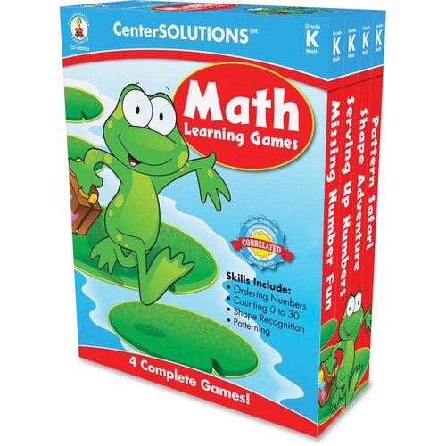 CenterSOLUTIONS Grade K CenterSolutions Math Learning Games - Theme/Subject: Learning