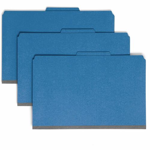 Smead Pressboard Classification Folders with Pocket-Style Dividers and SafeSHIELD® Coated Fastener Technology - Legal - 8 1/2" x 14" Sheet Size - 2" Expansion - 2 Fastener(s) - 2 Pocket(s) - 2/5 Tab Cut - Right of Center Tab Location - 2 Divider(s) - 