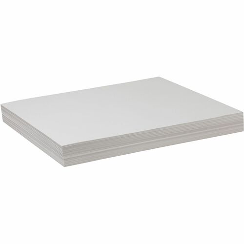 Pacon Drawing Paper - 500 Sheets - 18" x 24" - White Paper - Dual Purpose, Standard Weight - 500 / Ream