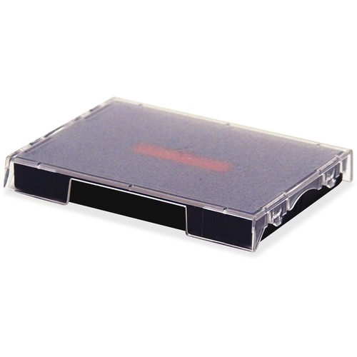 U.S. Stamp & Sign Trodat 4729 Dater Replacement Pad - 1 Each - 1.6" Width x 2" Length - Blue, Red Ink - Plastic