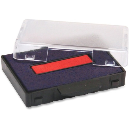 Trodat T5444 Replacement Ink Pad - Blue, Red Ink - Blue - Plastic - 1 Each