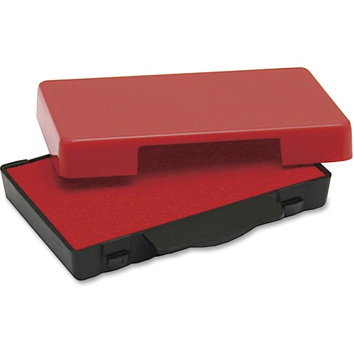 U.S. Stamp & Sign T5444 Replacement Ink Pad - Red Ink - Plastic - 1 Each