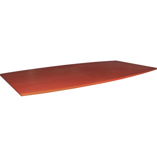 Lorell Essentials Boat-Shaped Conference Tabletop (Box 1 of 2) - 94.5" x 47.3" x 1.3" x 1" - Finish: Cherry, Laminate - For Office