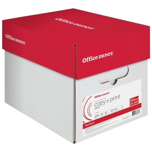 Office Depot; Brand Multi-Use Printer & Copier Paper, Letter Size (8 1/ ...