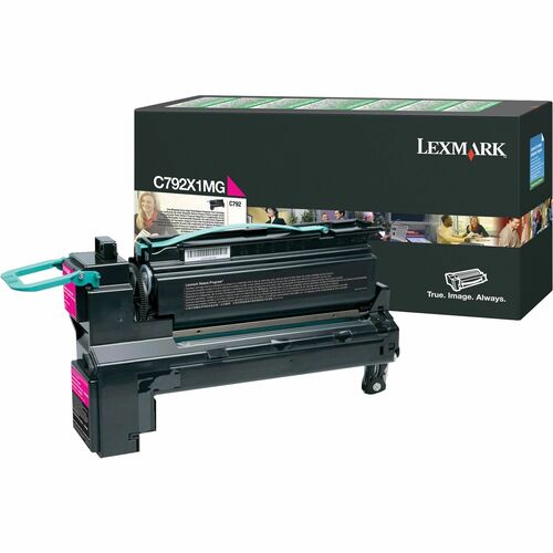 Lexmark C792X1MG Original Toner Cartridge - Laser - Magenta - 1 Each