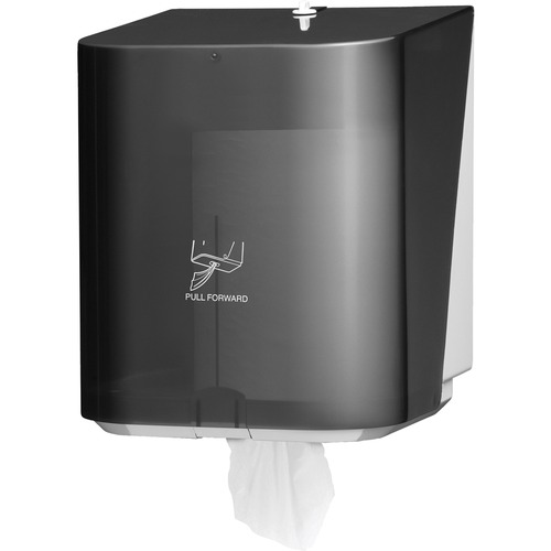 Kimberly-Clark Professional Center-Pull Towel Dispenser - Center Pull Dispenser - 12.5" Height x 10" Width x 10.6" Depth - Translucent Smoke, Black - 1 / Carton