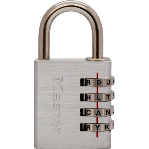 Master Lock Padlock - 4 Digit - 0.25" (6.35 mm) Shackle Diameter - Cut Resistant - 4 / Pack - Locks - MLK643DWD