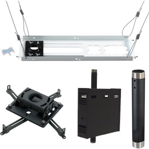 Chief KITPS012C Ceiling Mount for Projector - Black - 50 lb Load Capacity