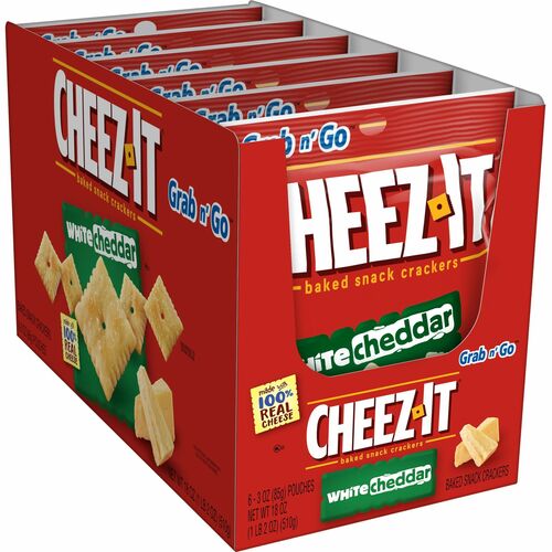 Cheez-It&reg White Cheddar Crackers - White Cheddar - 3 oz - 6 / Box